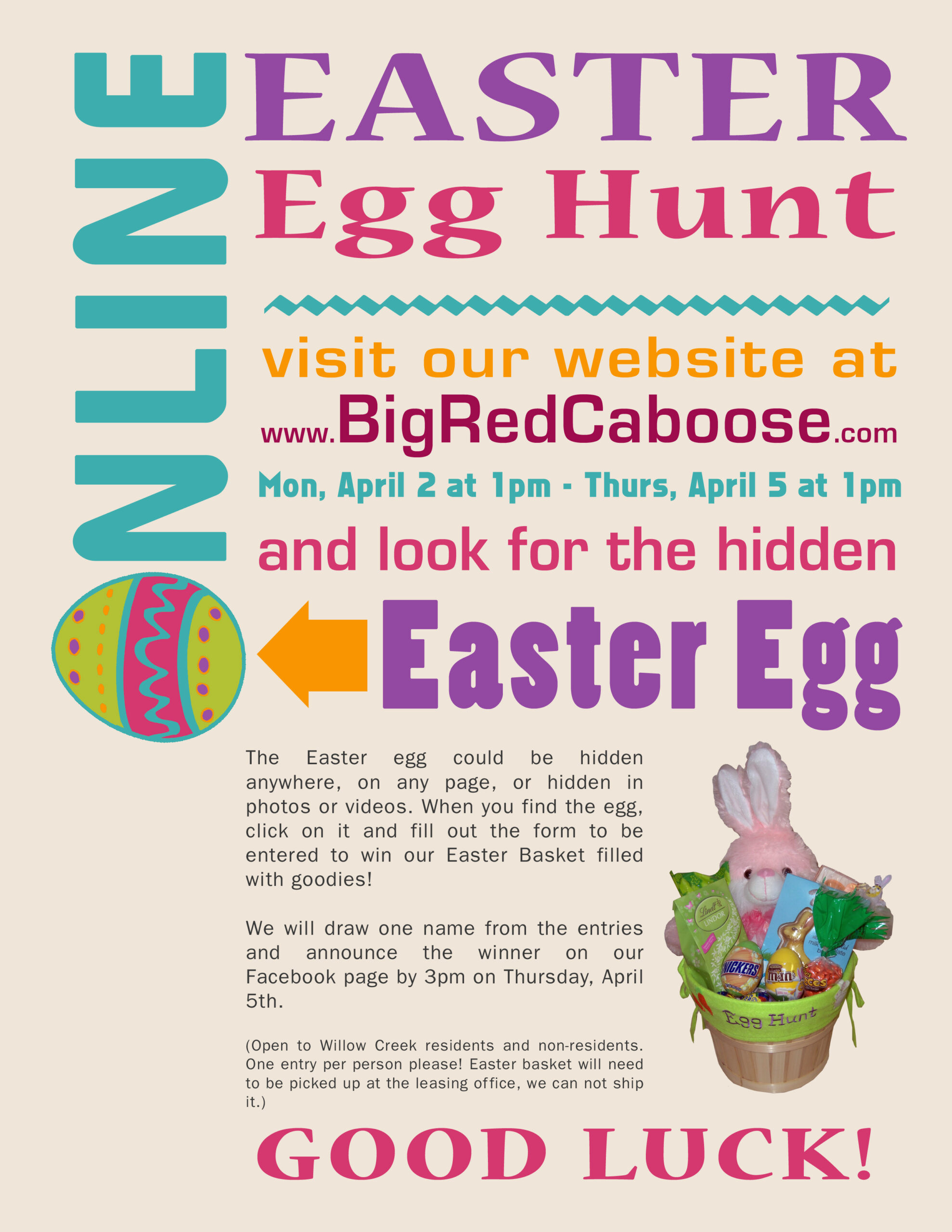Fort Wayne Apartments Online Easter Egg Hunt