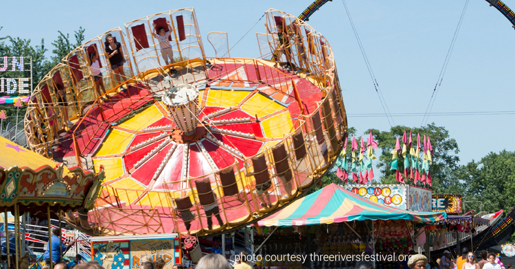 three rivers festival downtown midway