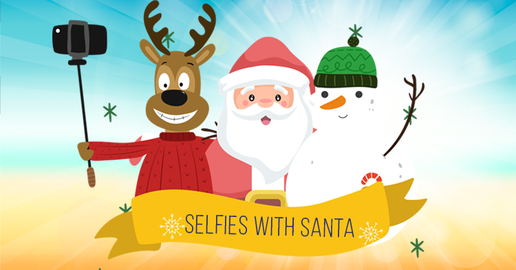 selfies with santa 2019