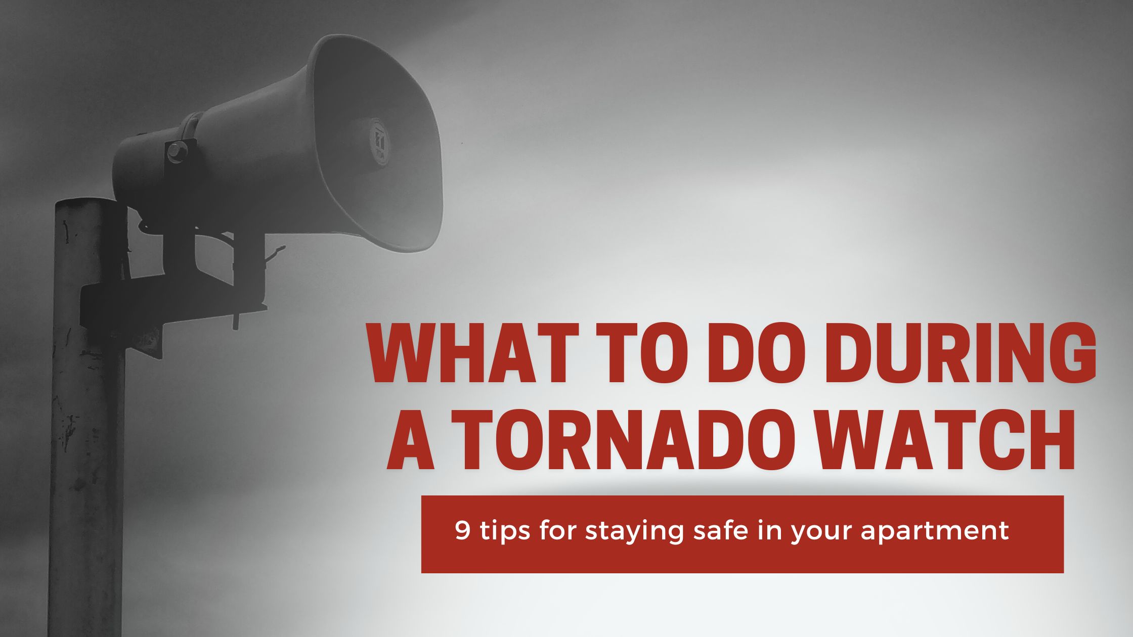 apartment tornado watch safety tips